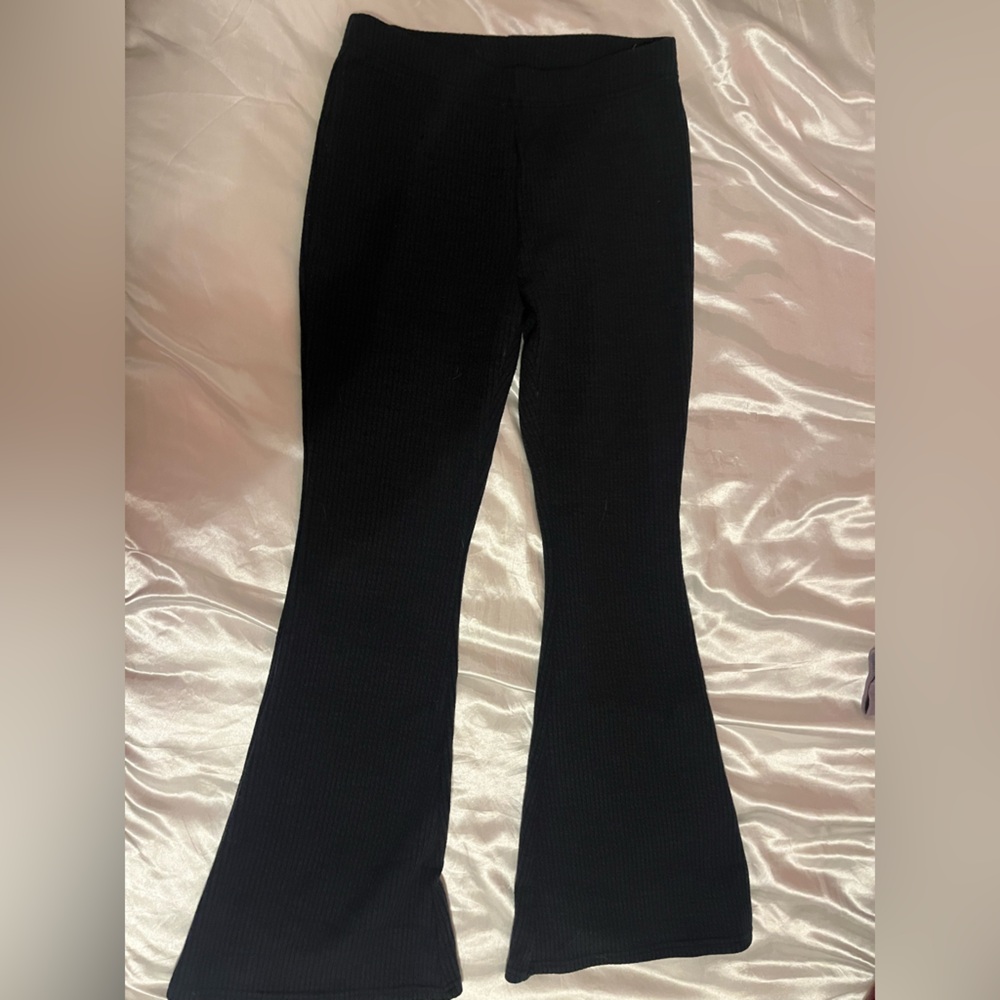 Ribbed grayish black American eagle yoga pants in size medium